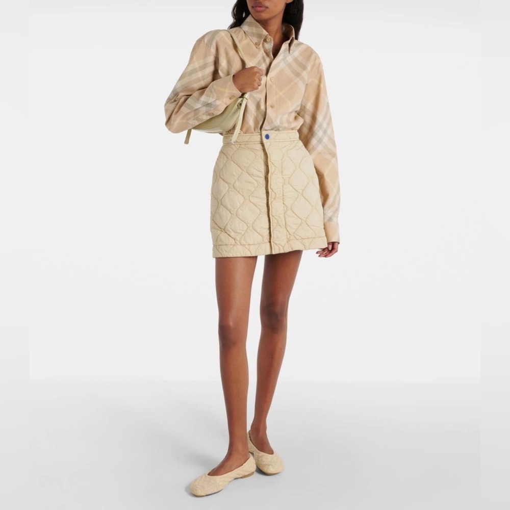 Burberry EKD quilted leather ballet flats